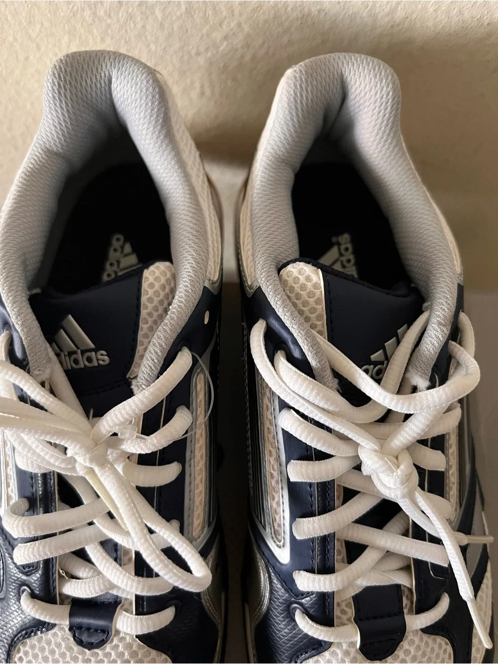 adidas Men's Navy, White and Gold Athletic Running Shoes